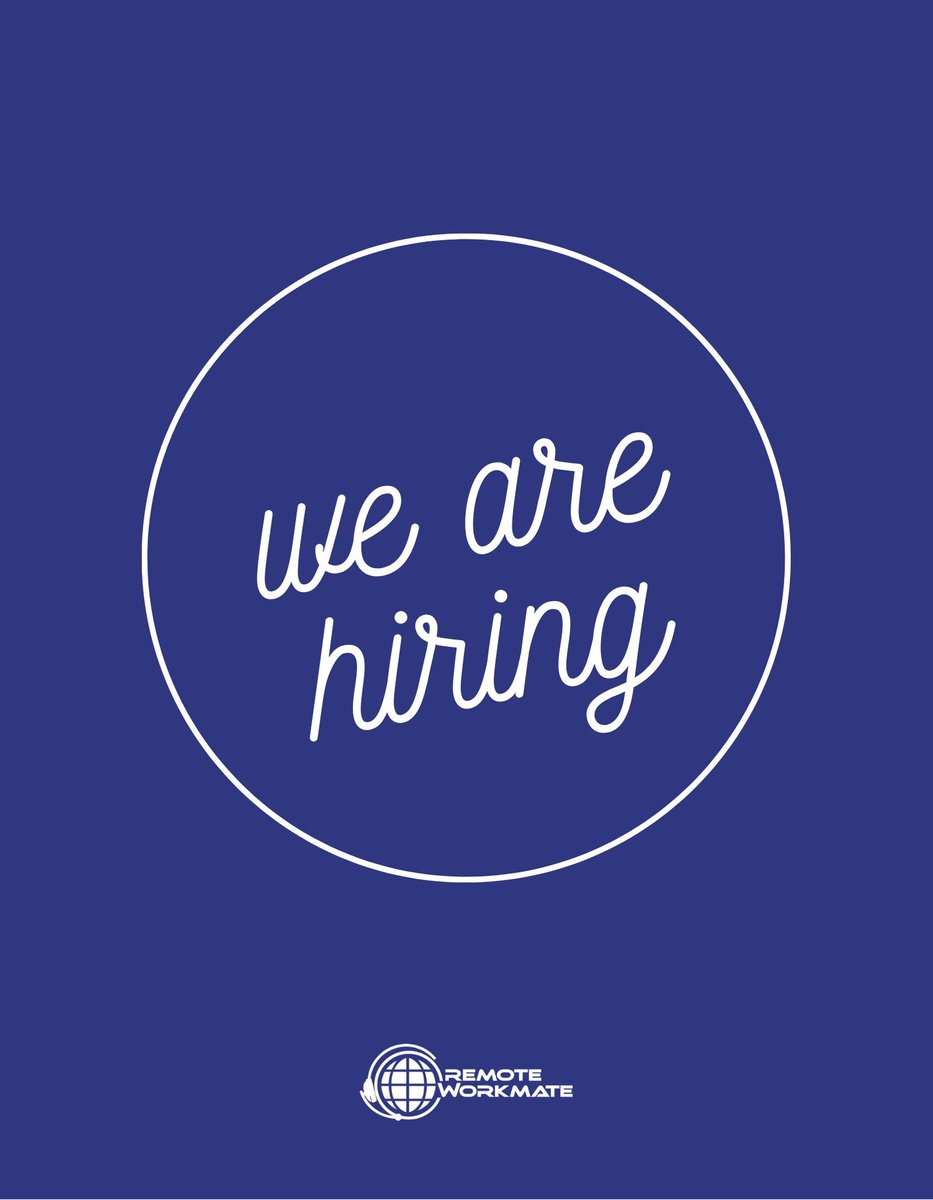 remoteworkmate1's tweet photo. WE ARE HIRING! APPLY NOW via https://t.co/HybTsNcPrR or https://t.co/Kwv9tsaqmF
#RemoteWorkmateCareers #VirtualAssistants #HomeBased #RemoteWorkmate #WeAreHiring #RemoteWorkmate #HomebasedJobsPH #OnlineJobsPH #OnlineJobs #VA #Careers #DavaoHiring #CebuHiring #ManilaHiring https://t.co/tZHCpXCG2p