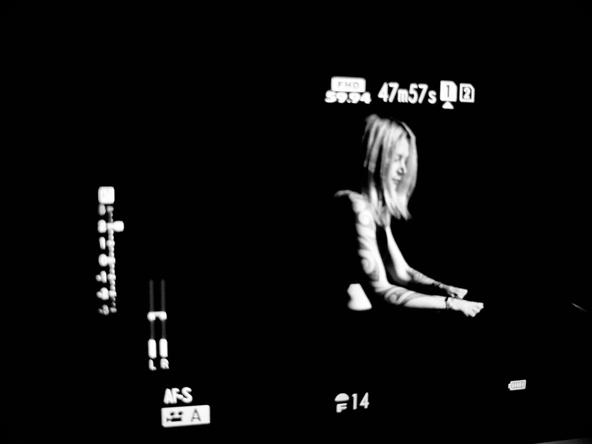 Berenice and I have been filming today. #watchthisspace