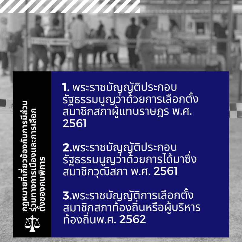 aseanemp19's tweet photo. #กฎหมายที่มีส่วนเกี่ยวข้องกับการมีส่วนร่วมทางการเมืองและการเลือกตั้งของคนพิการ ที่มา : อ.สาลินี ลิขิตพัฒนะกุล คณะนิติศาสตร์ มหาวิทยาลัยวงษ์ชวลิตกุล
https://t.co/3bGiCH6xhL
#แผนแม่บทอาเซียน2562เพื่อบูรณาการสิทธิคนพิการ
#aseanemp #ASEANEnablingMasterPlanForThaiDisbled #คนพิการไทย https://t.co/5iqqnE6RW8