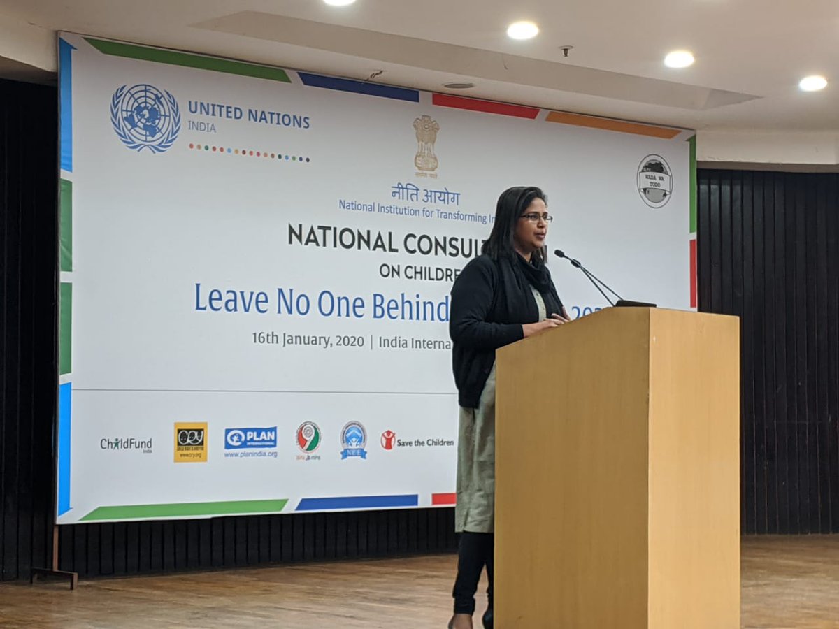 Children's voices need to be amplified and represented. We should stop deciding on their behalf. We need to keep children at the forefront & ensure that their voices are being heard. Children are 30% of the current population but 100% of our future: Dhuwarakha Sriram @UNICEFIndia