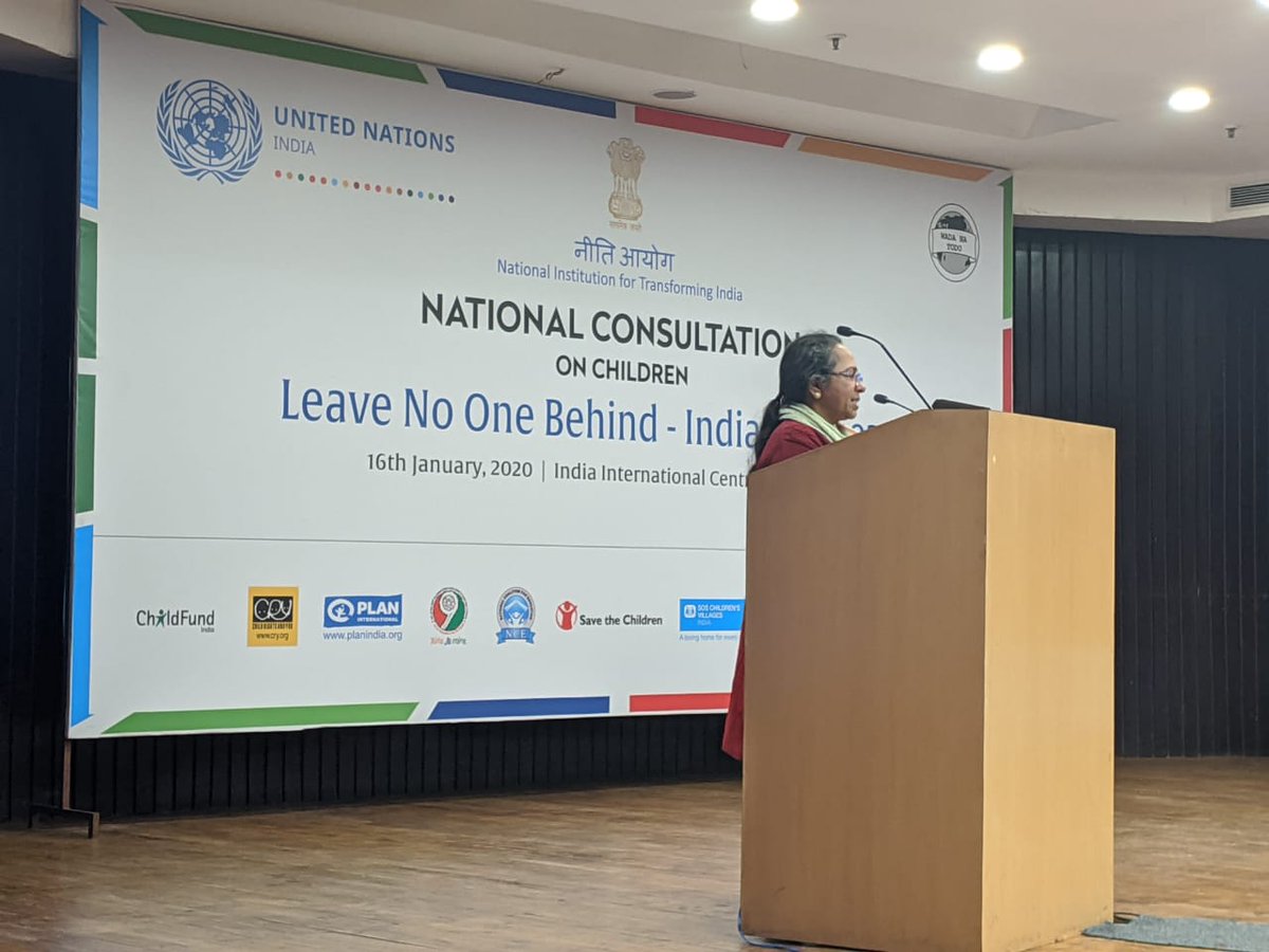 The #SDGs have recognized 'leave no one behind' as a principle and ‘furthest behind first’ as a policy. We want to collaborate with the government of #India 🇮🇳 and the @UN 🇺🇳 to make sure this happens: Annie Namala @wadanatodo