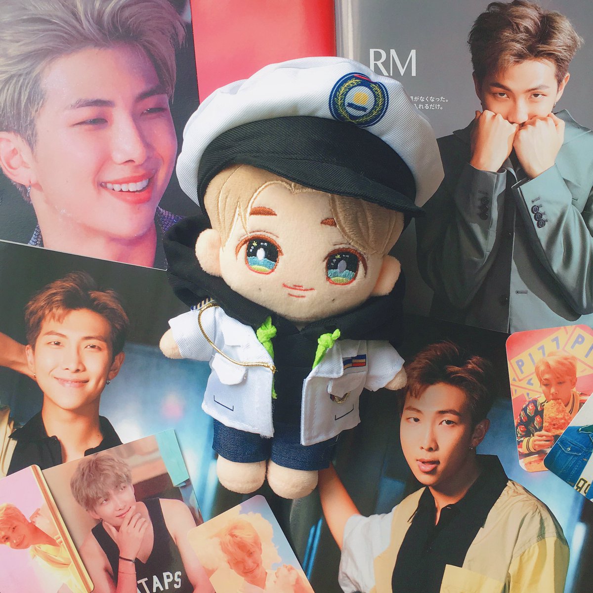 cocohopezhang's tweet photo. I only have one Namjoon doll and it’s #7army Joon 👍🏼 He’s really handsome https://t.co/7u6MBcKyWI