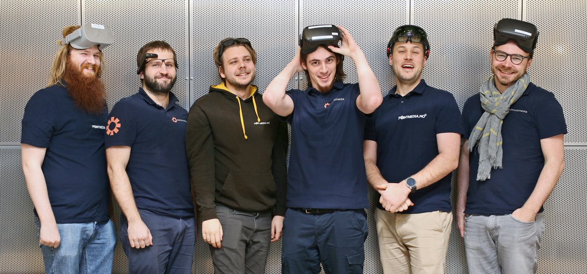 Pointmediano's tweet photo. Vi i Pointmedia har fått utrolig 🎉 pangstart 👏 på 2020! 
Takk til alle våre nære og fantastiske kunder som nå implementerer VR og AR-teknologi for sine ansatte. https://t.co/8FIqTUtsDK
