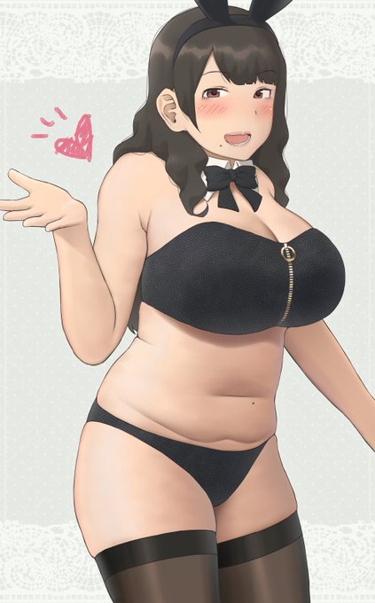 むちむちバニー風お姉さんです 