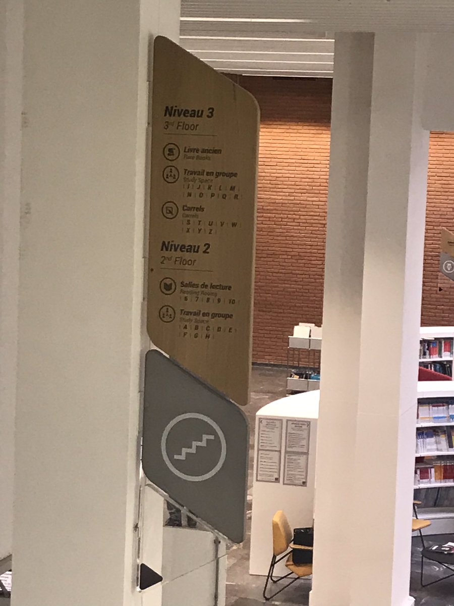 marionb22000's tweet photo. La signalétique qui nous a tous fait rêver à la BU de l’Arsenal !!! #JNFormateursBib https://t.co/iZVv1opyQq