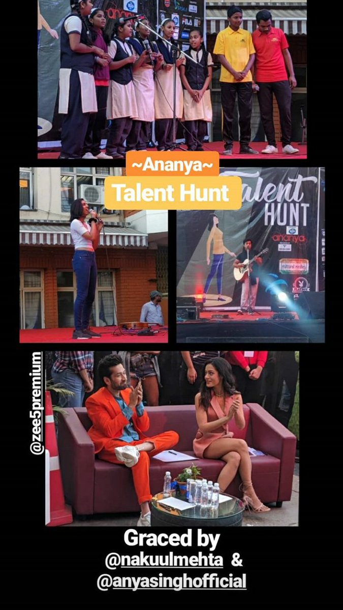 NakuulsArmy's tweet photo. Talent Hunt graced by #NakuulMehta &amp; #AnyaSingh 💗

via ~ @/sympulsefest’s Instagram story

• #NeverKissYourBestFriend #SympulseFest • https://t.co/ZvGxd1cJDD
