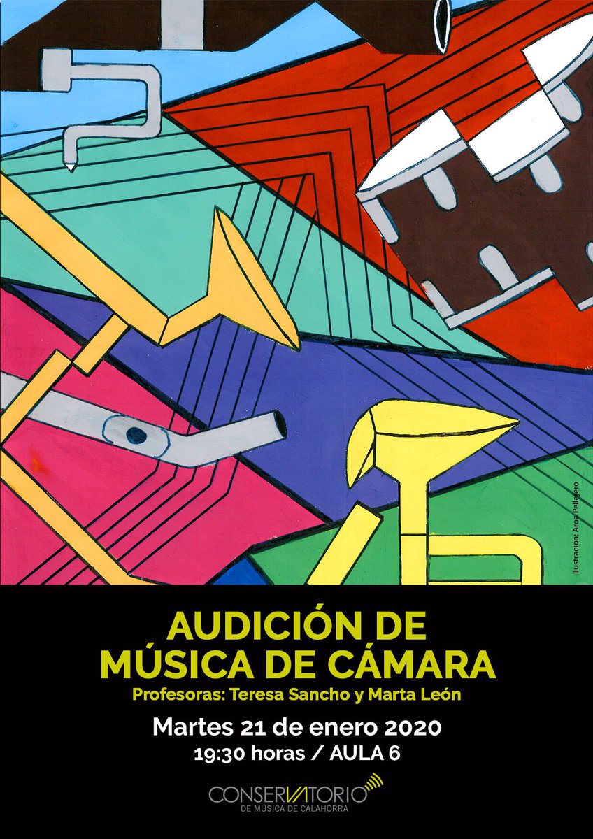 consercalahorra's tweet photo. 🔔El martes 21 tenemos 2 audiciones en el conservatorio. Ilustración de @IESValleCidacos @cifelarioja @CarlosSalesRod1 https://t.co/inv0VtfNwv