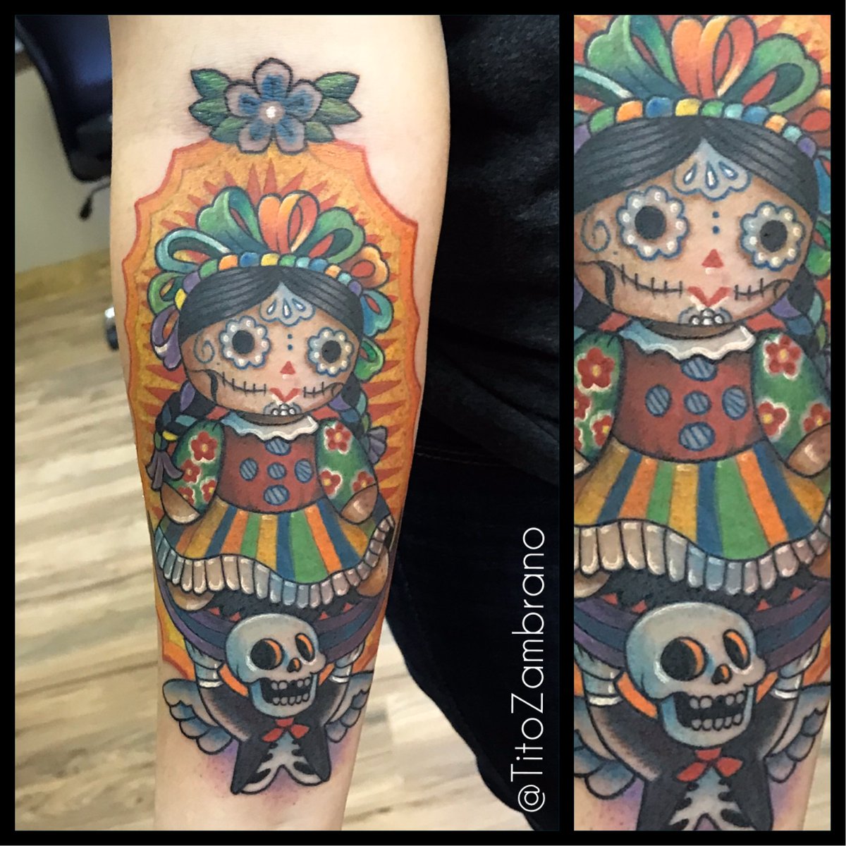 titozambranoart's tweet photo. Muñeca Otomi /Mexican folk art doll , muchas gracias @abykins #otomi #amealco #queretaro #mexico #mexicandoll #virgendeguadalupe #dayofthedead #saniderm #sanidermproteam #sanidermsponsoredartist #cleensupplycompany #inkmaster #inkmasterseason12 #inkmastergrudgematch #titozambrano https://t.co/93ZqPUlEO8