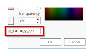 TheMapSmith's tweet photo. God Bless You, @ArcGISPro, for letting me paste a HEX color value in this textbox and knowing what to do with the errant pound sign!! Most apps either disregard the input, or read it in and set the color to #000000. Pro intelligently drops the hash. It's the little things ❤️ https://t.co/cYKBoM5Llq