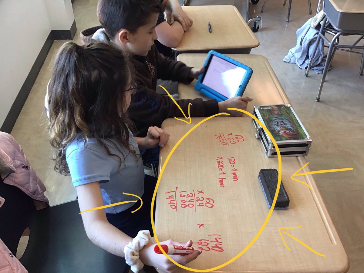 LancDoesMath's tweet image. Real life applications of rates and conversions with silly World Records. Math being done, presentations being created, collaboration happening - oh and having some fun! 🤗 #AcceleratedMath #sdol #sdoltech