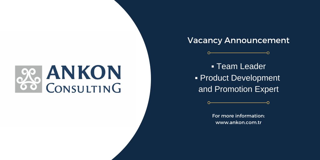 ANKONConsulting's tweet photo. ANKON Consulting is looking for #KeyExperts for the #EU funded #Project TA for “Revitalisation of the #Tourism Sector in Adıyaman” to be implemented in Turkey.
▪ Team Leader: https://t.co/xHdPZC42jR
▪ Product Development and Promotion Expert: https://t.co/38HgiLJZMn https://t.co/ketpNyRMxI