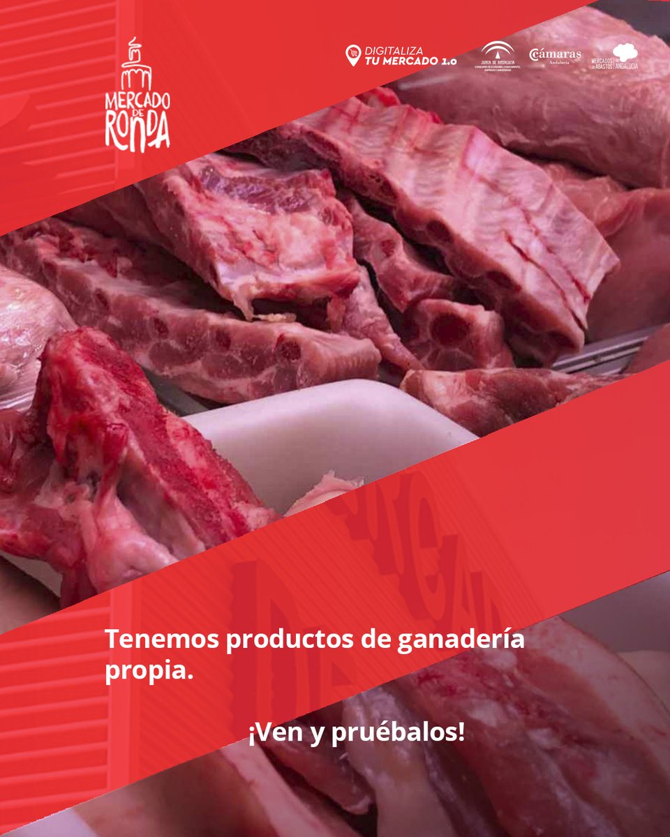 MercadodeRonda's tweet photo. 🍖 ¿Has probado ya la #carne que tenemos de ganadería propia? 🍖

🥩 Carnicería "El Ministro" es especialista en ello y se encuentra en nuestro #MercadodeRonda.

📲 Entra en nuestra web y conócela:
https://t.co/7ssHtLAI1Z

@EconomiaAnd @CCAndalucia @comercioAND @Camara_Malaga https://t.co/RWQ4kij36F