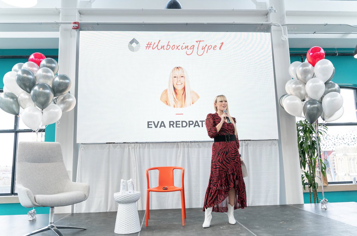 UnboxingType1's tweet photo. .@EvaRedpath shared her inspiring story with us at #UnboxingType1 and taught us about the power of vulnerability in #socialmedia. #TBT https://t.co/YK3tKKP49o