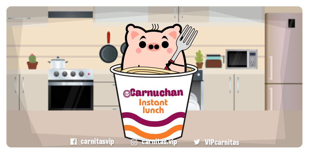 VIPcarnitas's tweet photo. 🥢Carnitas está dentro de una enorme sopa instantánea, la sopa "Carnuchan". 🍜

#CarnitasVIP #instantnoodles #noodles #foodie #nissin #instantsnack #food #chinesefood #goodeats #soup #sopa #foodphotography #delicious #noodle #pig #art #illustration https://t.co/BZmsyjsUP2