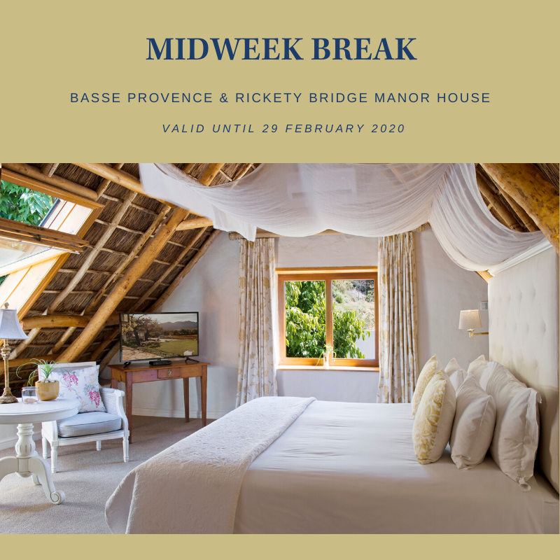 RicketyBridgeW's tweet photo. Due to the popular demand of our #MidweekBreak, we decided to extend it until the end of Feb '20. Book your stay at the #ManorHouse or #BasseProvence for 10‰ less from Sunday to Thursday evenings.
⁠
Make a booking on 021 876 2994 or accommodation@ricketybridge.com

🥂⁠ https://t.co/XElNLqx0Y9