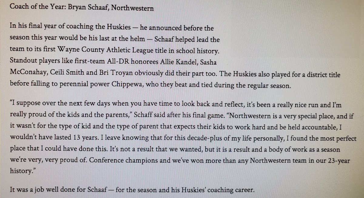 Your All-Daily Record Girls Soccer Teams. Congrats to each of you!!