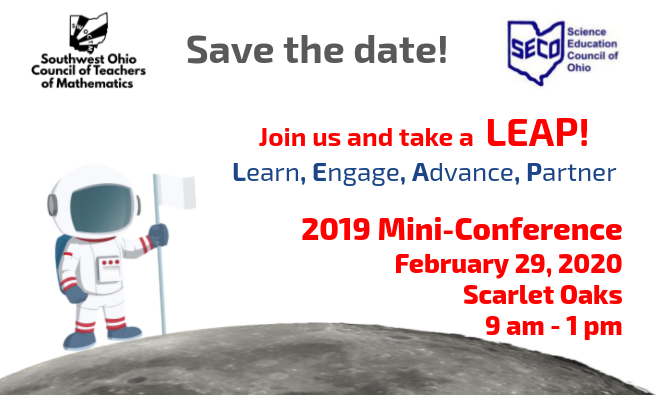 swoctm1's tweet photo. LEAP into learning with us!  Be on the look out for registration links that will be released tomorrow for our 3rd Annual Mini-Conference. https://t.co/Hm7HLnSpvs
