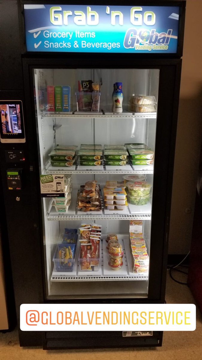 Global_Vending_'s tweet photo. Can’t leave the office for lunch? Get a @Global_Vending_ GRAB &amp; GO for your business. #vending #globalvendingservice #officelife https://t.co/hOCbete8SZ