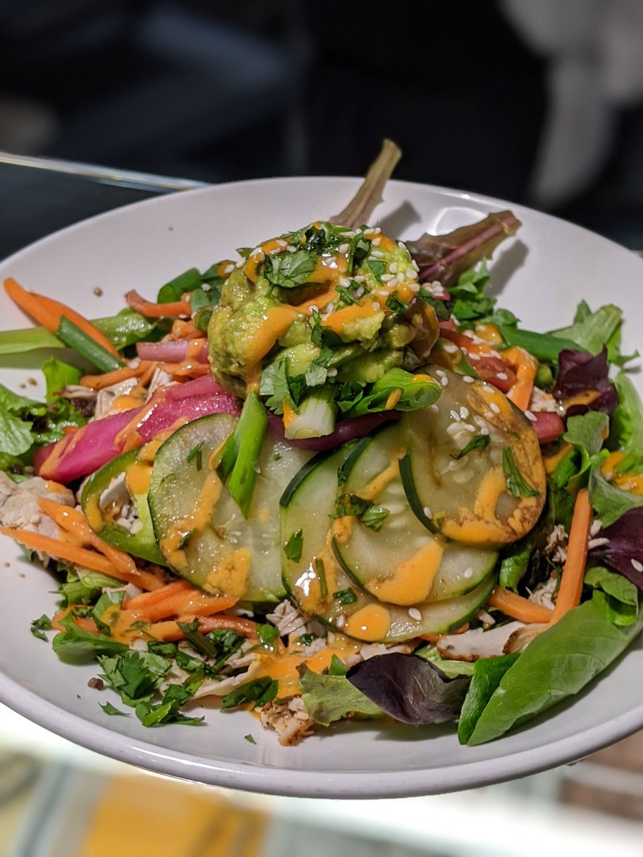 BonAppAlbion's tweet photo. We will now be offering an "In Balance" option at the Deli station M-F from 11am-2pm in the Baldwin Cafe. This is a healthy, balanced but tasty menu option. Yesterday we featured the banh mi wrap with turkey, avocado, cilantro, pickled veggies, green onions, and sesame-soy sauce! https://t.co/mWKXcWyqti