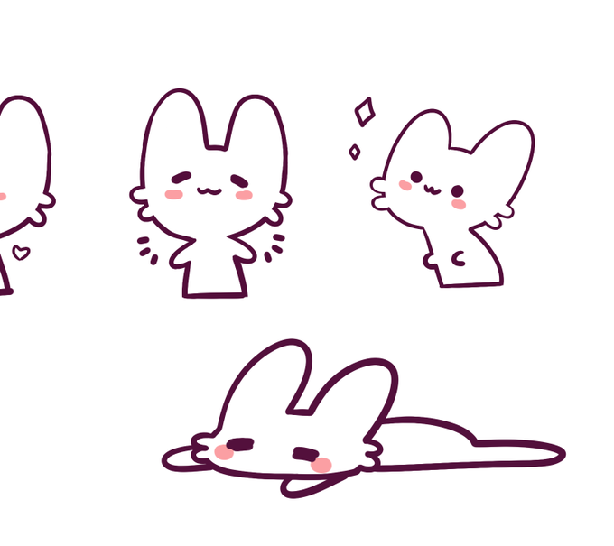 sneak peek de los nuevos futuros diseños de pegatinas sobre moods gatunos ? 