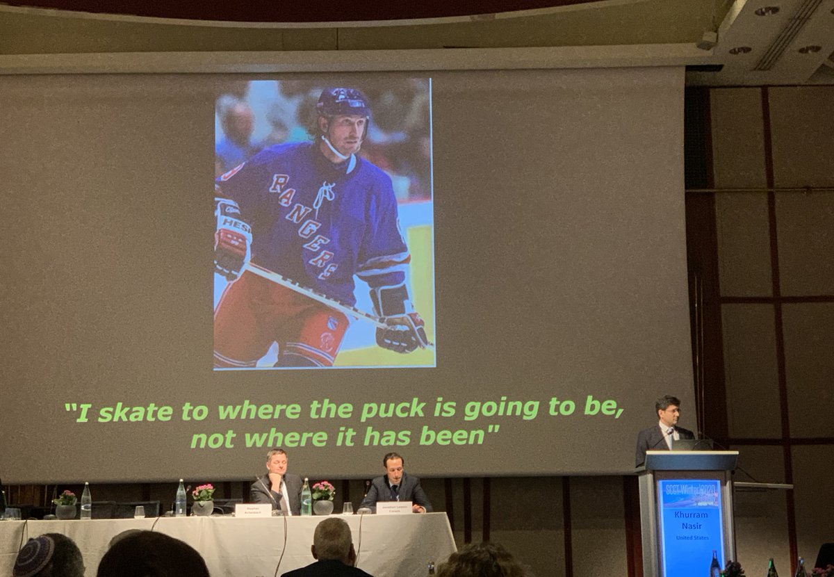 RonBlankstein's tweet photo. What a terrific debate between @khurramn1 and Todd Villines on CAC vs. CTA!     #SCCTWinter2020 

Todd: #CTAisEasySafe

Khurram: The puck is moving towards value based care -- #WeCanDoBetter https://t.co/9NnGzJ5V0u