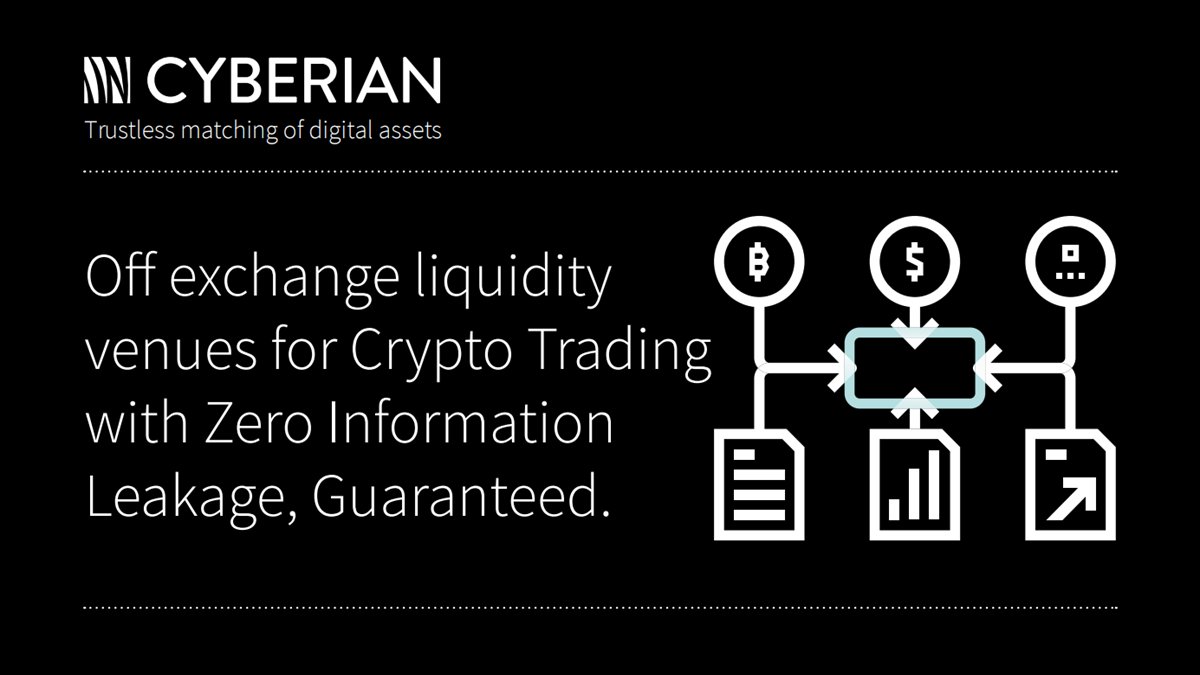 Cyberian_Digi's tweet photo. Check out our latest article on how to get ZERO information leakage when trading blocks of #digitalassets with the world's first truly 'trustless' off-exchange #liquidity venue for #crypto #trading! 

https://t.co/yd2GcaIAhu

#cryptocurrency #blockchain #darkpool #OTC #MPC #MACE https://t.co/KIxN0aPO7b