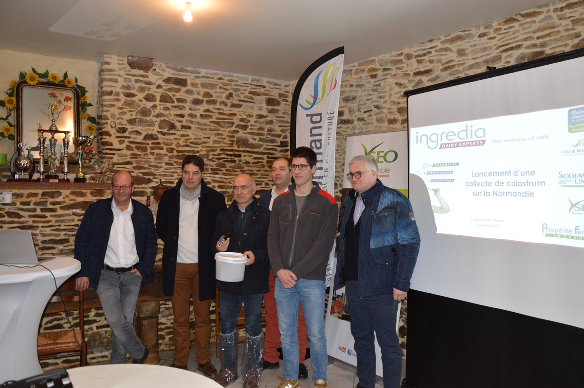 AgenceRDN's tweet photo. .@PFermiere @ingredia1 étend sa collecte de #colostrum à l'échelle de toute la Normandie avec 4 partenaires locaux : @SodiaalCoop #Yseo @LittoralNormand & Maîtres Laitiers du Cotentin, pour un complément de revenu des éleveurs ! 🥛🐮👨🌾
➕d'infos ici : https://t.co/Z15RlngKZQ https://t.co/2CgOyji8fi