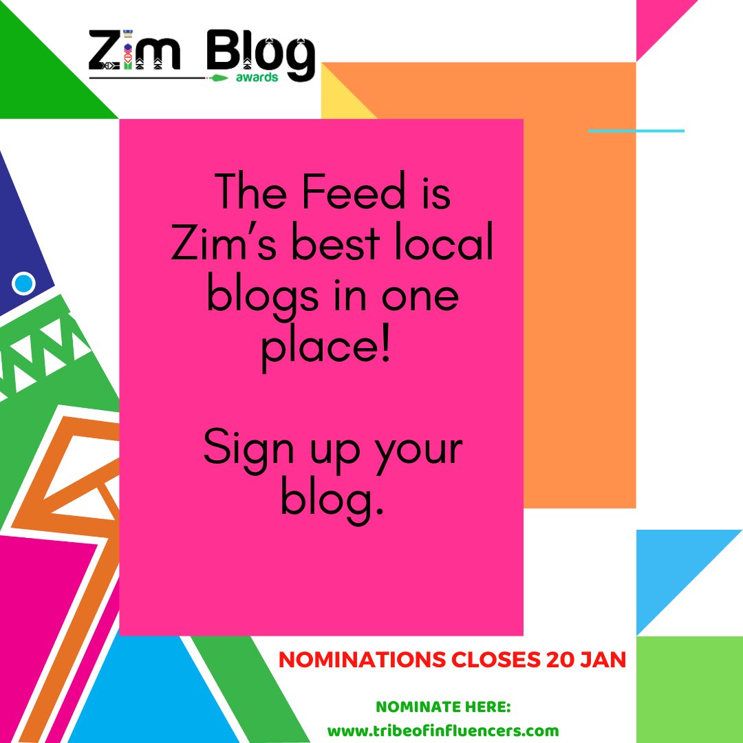 zimblogawards's tweet photo. Do you love reading local blogs? Would you like to read them on one website? If you’d like to sign up your blog to the Feed, click here: https://t.co/Rf5dE9NlXQ
#ContentCreatorsZW #ZimCreatives #ZimYouTuber #PodcastZW #ZimPodcaster #ZimBloggers #ZimbabweanBlogger #ZimBlogAwards https://t.co/HO3dJQinvV