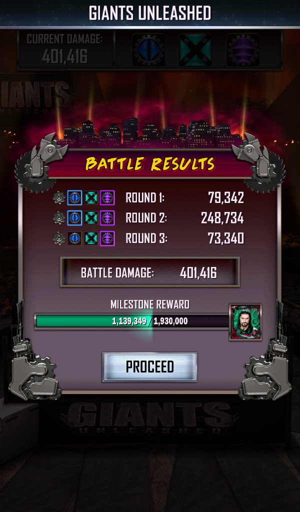 BroDanMan's tweet photo. I had the two best rounds of giants unleashed ever in wwe supercard https://t.co/2ggHiVcsuD