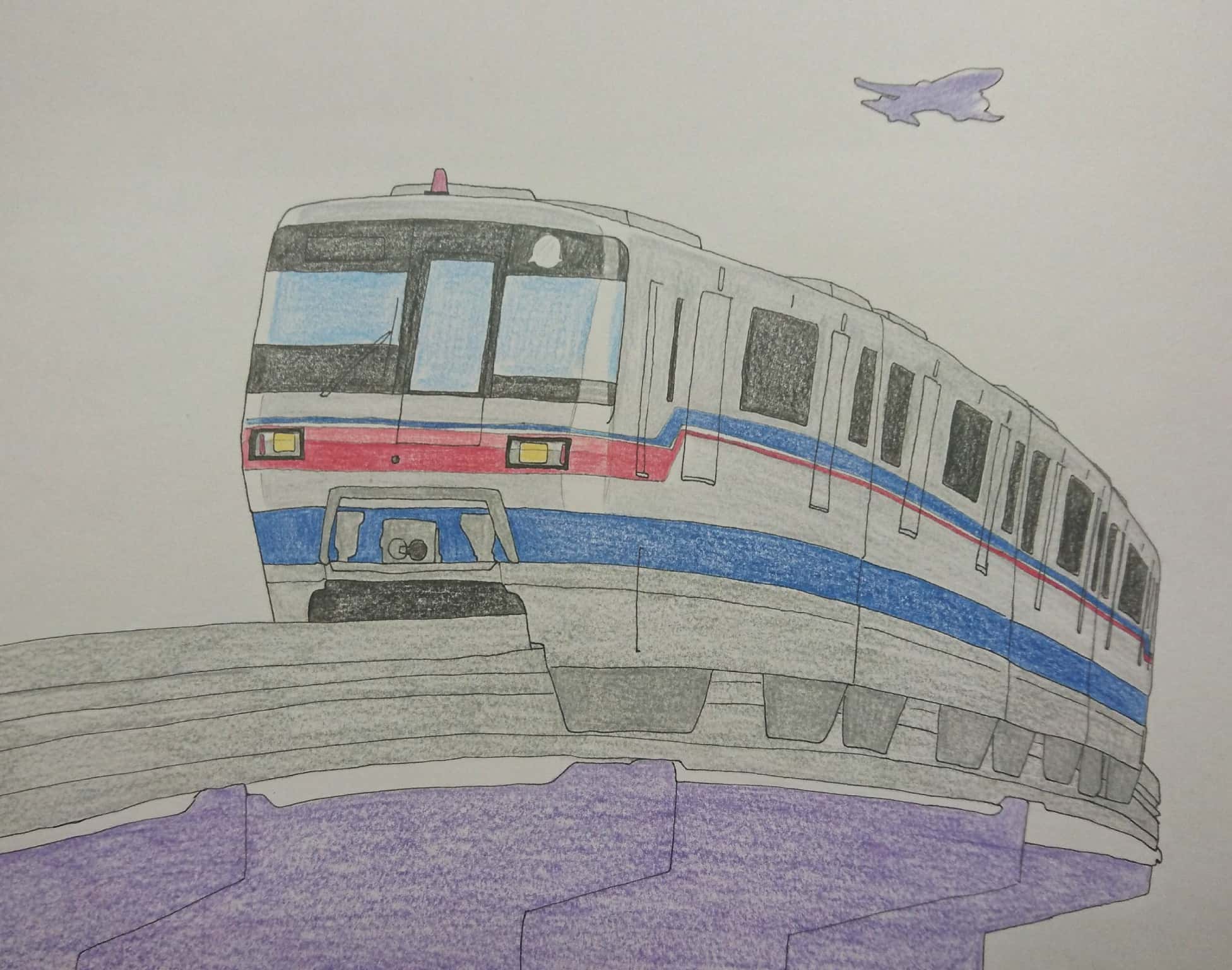 出町柳 彩都 アヤ お仕事募集中 大阪モノレール 伊丹空港 モノレール 模写 アナログイラスト 色鉛筆 絵描きさんと繋がりたい 絵師の集い 絵描き人 彩都のお絵描き集 大阪高速鉄道 1000系 後期型 00系 T Co Hajofuyi3m Twitter