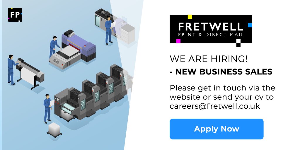 A new role has opened for New Business Sales. For more information please contact us at careers@fretwell.co.uk. See all our available positions here: fretwell.co.uk/careers/