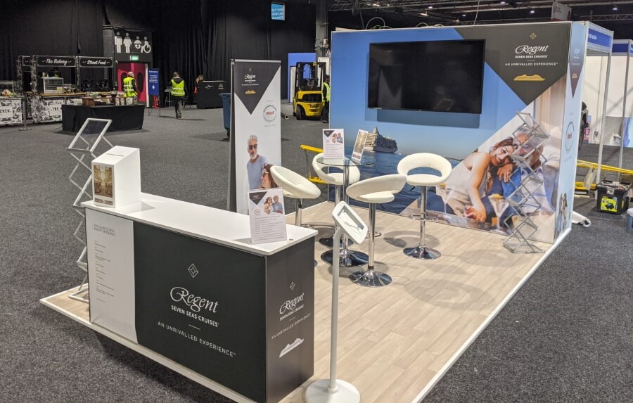 We've just completed the stand build for the first of @regentcruises 2020 events, @destinationshow in Manchester.

Next stop, @ferienmessen Bern - The Holiday and Travel Fair
in Switzerland!

#eventprofs #destinationsmanchester #ferienmessebern