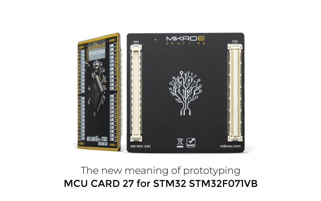 mikroel's tweet photo. MCU Card 27 for STM32 STM32F071VB
It has a STM32F071VB ARM cortex-M0 microcontroller and you can enjoy in its 100 pins, 128 kB flash memory and 16 kB of RAM.
#mikroe #mcucard #mcu #stm32
https://t.co/R7BbBx5KuC https://t.co/HZCHFzZYp7