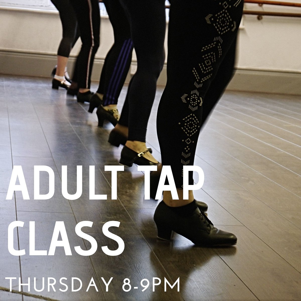 💃Looking to try something new for 2020?🕺 Come along to our adult tap classes Thursdays 8-9pm!
Class booking required vjdance@outlook.com for all enquiries. 
vickijdance.co.uk