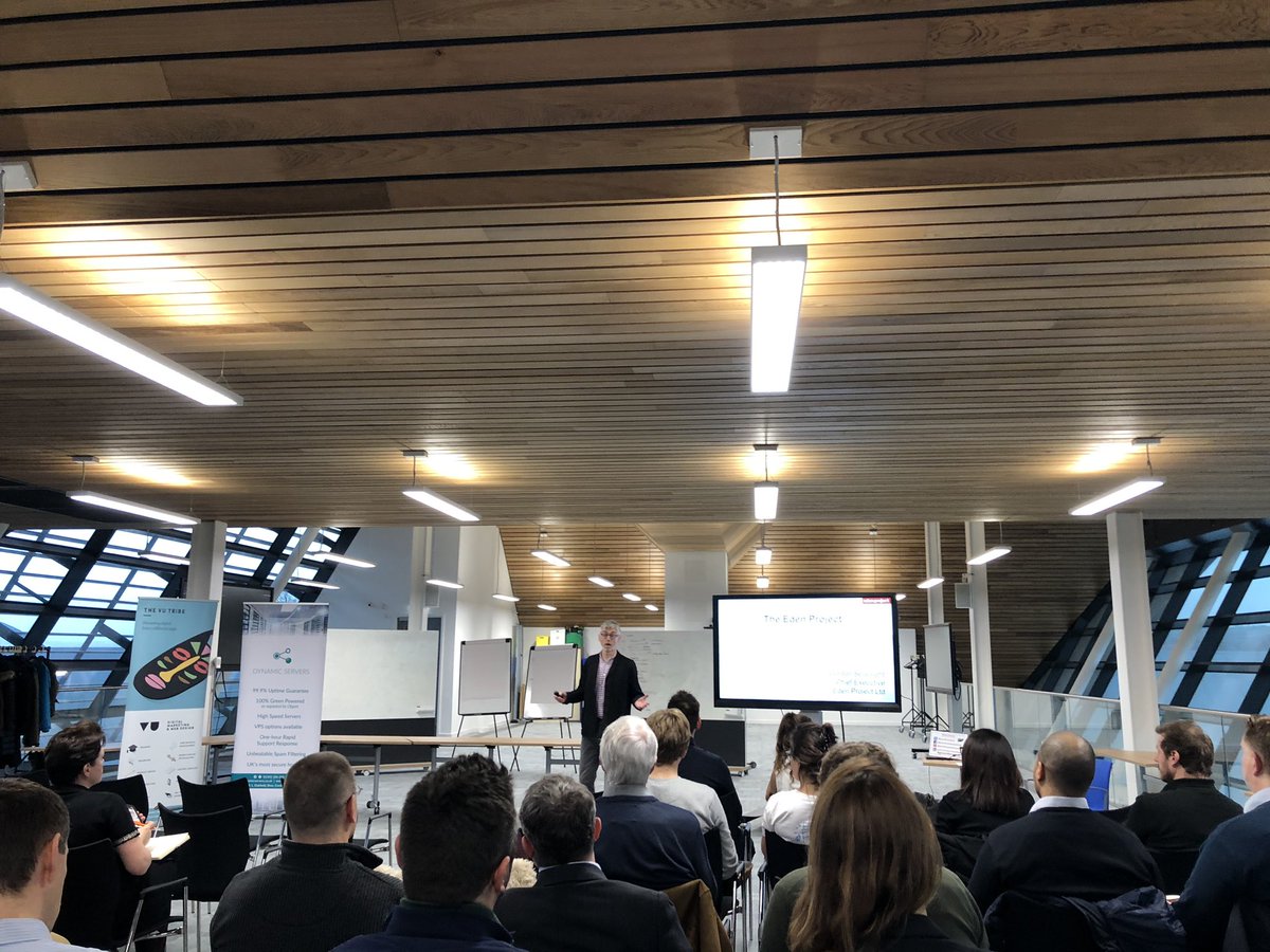 LlewTheSaffa's tweet photo. Amazing building and great company at #GreenForward networking event. Gordon Seabright from @edenproject @GrowExeter https://t.co/PGZbTkcv4v