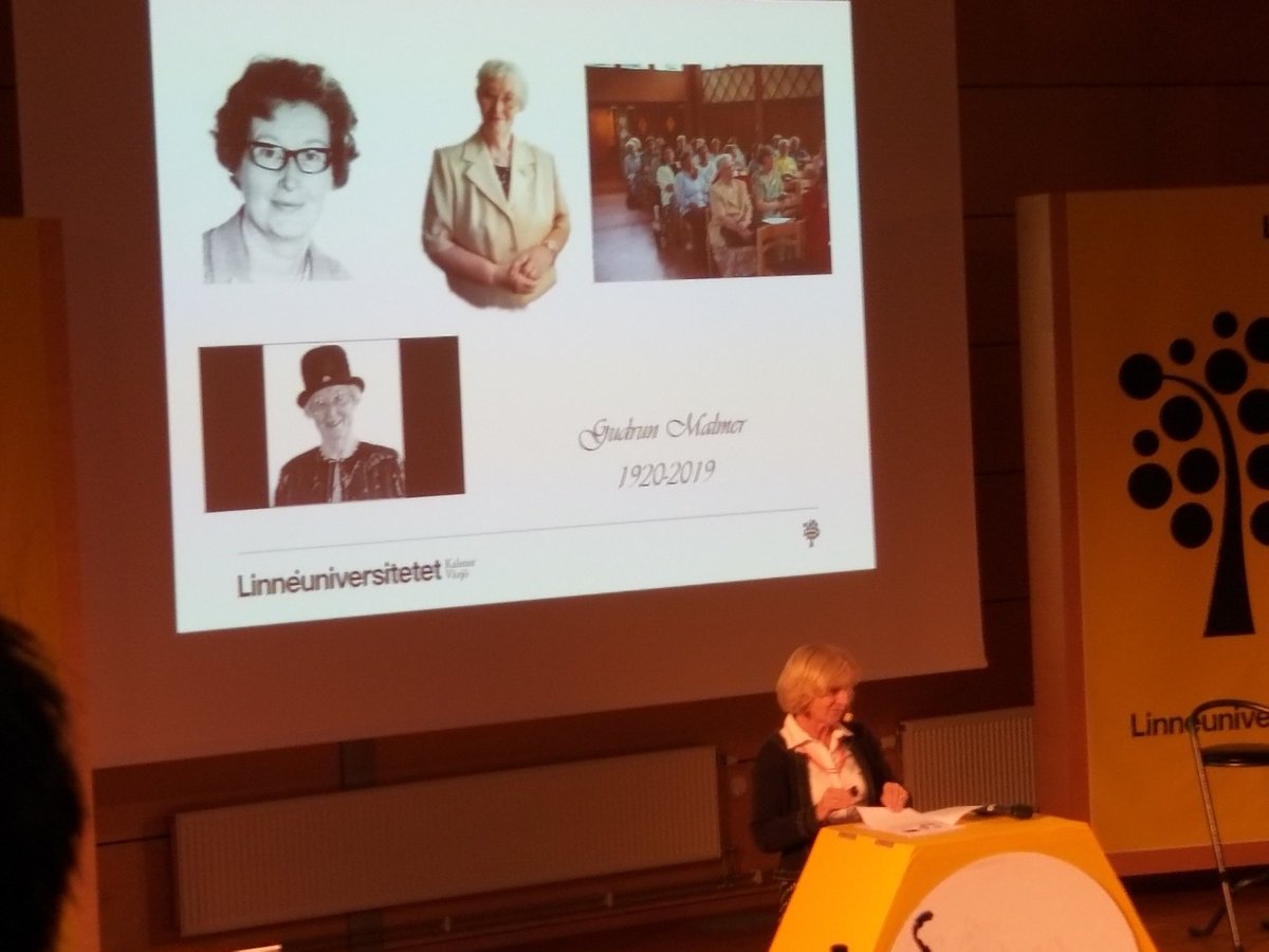 Gudrun Malmer hedras och uppmärksammas på invigningen av #matematikbiennalen