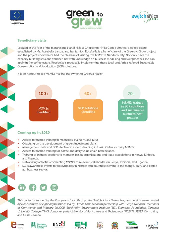 SwitchGrow's tweet photo. Check out our latest news from the 2019 #newsletter and see what's coming up in 2020!
Enhancing the #agribusiness capacity of Kenyan #coffee #Mango and #dairy #entrepreneurs  
#dissemination and #networking in #Kenya #Ethiopia, and #Uganda @switchafrica
 @EUinKenya https://t.co/hU43Ux8Be9