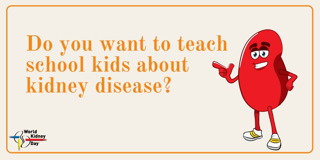 worldkidneyday's tweet photo. Check out our school kits tailored for children from the age of 6 to 16! Learn more about #Kidneys, how they work and how to keep them #Healthy.
➡ https://t.co/EvpCwJqGxv
#WorldKidneyDay #HealthierGenerations #Prevention #Education https://t.co/knKMLRJtWT
