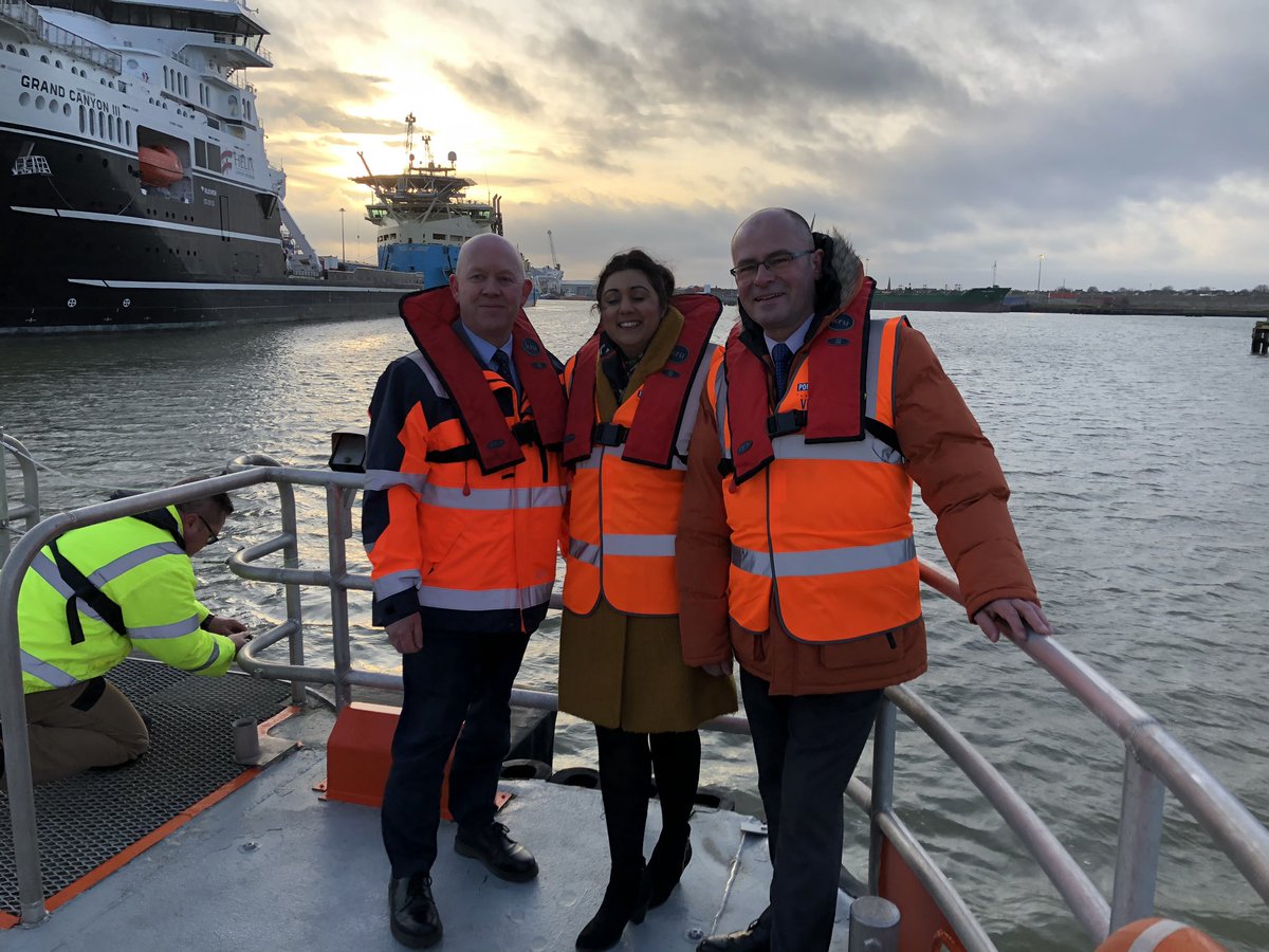 PortofBlyth's tweet photo. Delighted to welcome Ports Minister @Nus_Ghani MP from @transportgovuk to the region for a tour of #EnergyCentral in #Blyth &amp; share more on what’s helped us become one of the UK’s leading offshore energy support bases. 
#PortofBlyth | #OffshoreEnergy https://t.co/Ds0b07x2kx