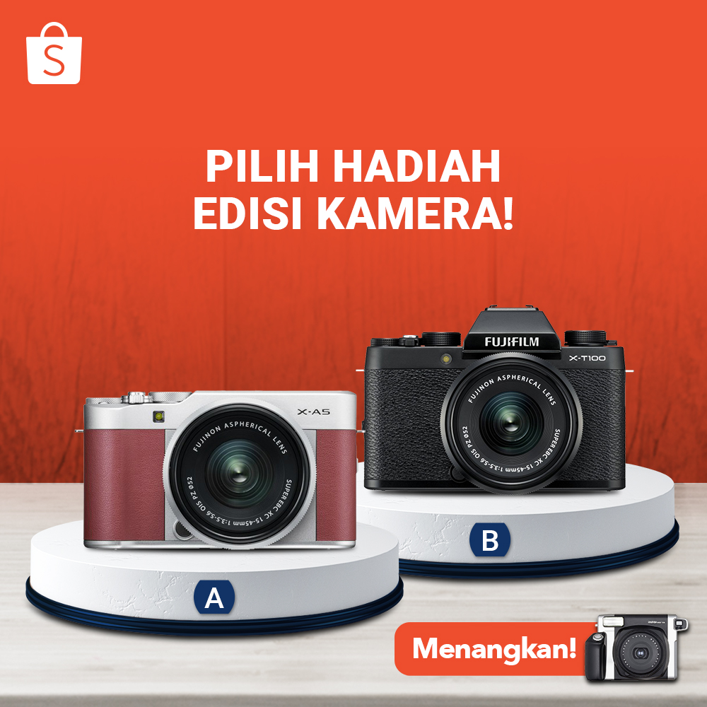 ShopeeID's tweet photo. 1. FOLLOW @shopeeid
2. RETWEET &amp; LIKE tweet ini
3. REPLY PILIHAN KAMU pake hestek #KameraDariShopee SEBANYAK-BANYAKNYA
4. 1 pemenang dipilih ACAK buat dapetin Fujifilm Instax Wide, diumumin 21 Januari 2020

Periode giveaway sampai 20 Jan '20.
GOODLUCK Sobat Shopee!😘 https://t.co/mhFqUR7Pfn