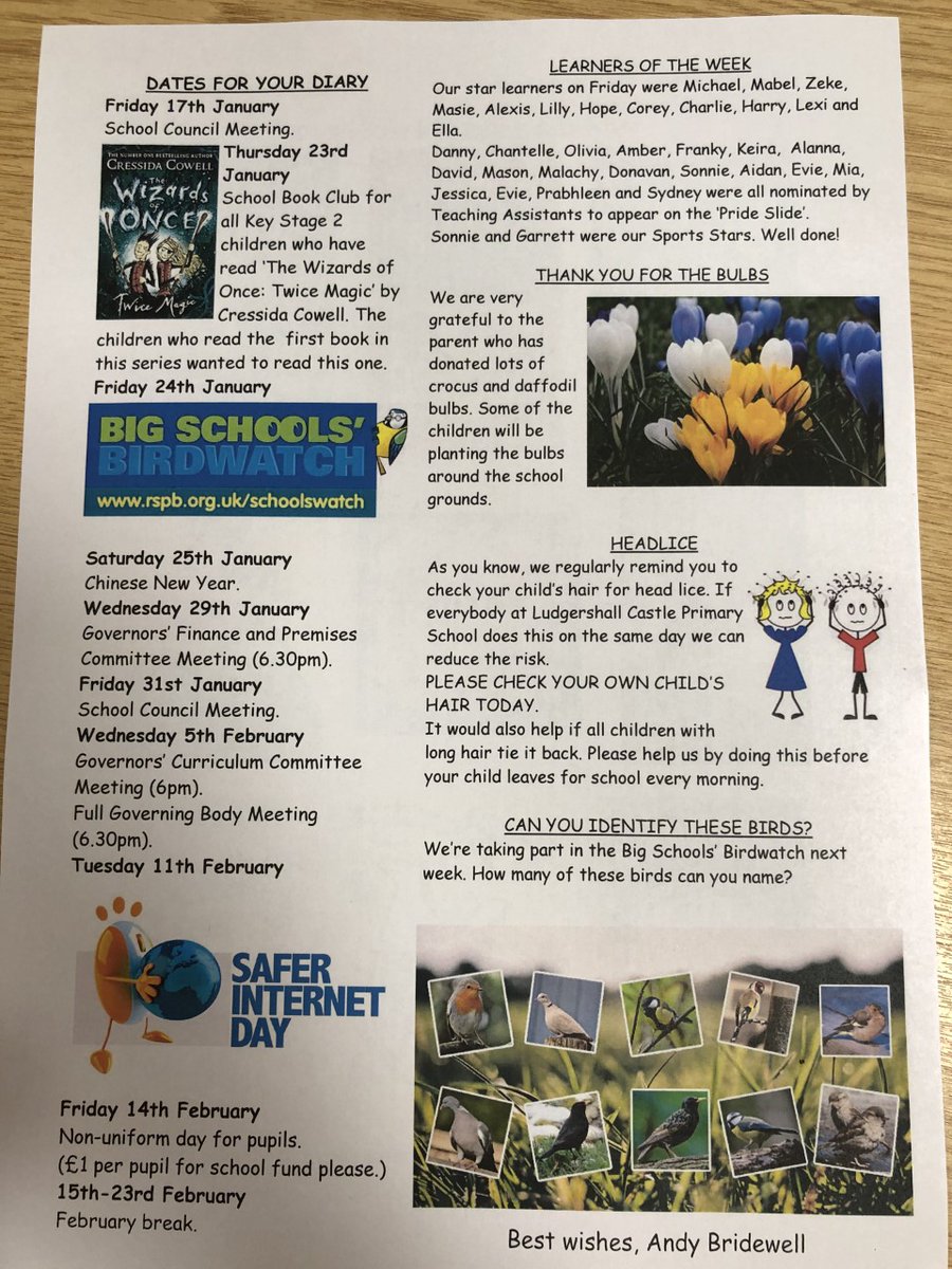 LudCastlePri's tweet photo. Newsletter 15 2020 https://t.co/K1ye2lZsLF