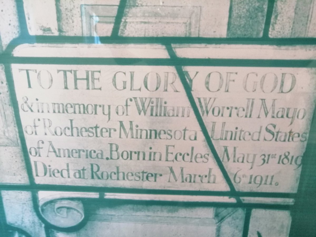 cardiacpolymath's tweet photo. By chance I had to go to @SalfordRoyalNHS to meet the North West #stroke teams for a discussion about @MFT_MRI
new #pfoc service.
The meeting was in the Mayo building, it seems the original Mayo was a local lad, who began as a scientist (with John Dalton) before moving West. https://t.co/3yGeXk9vKx