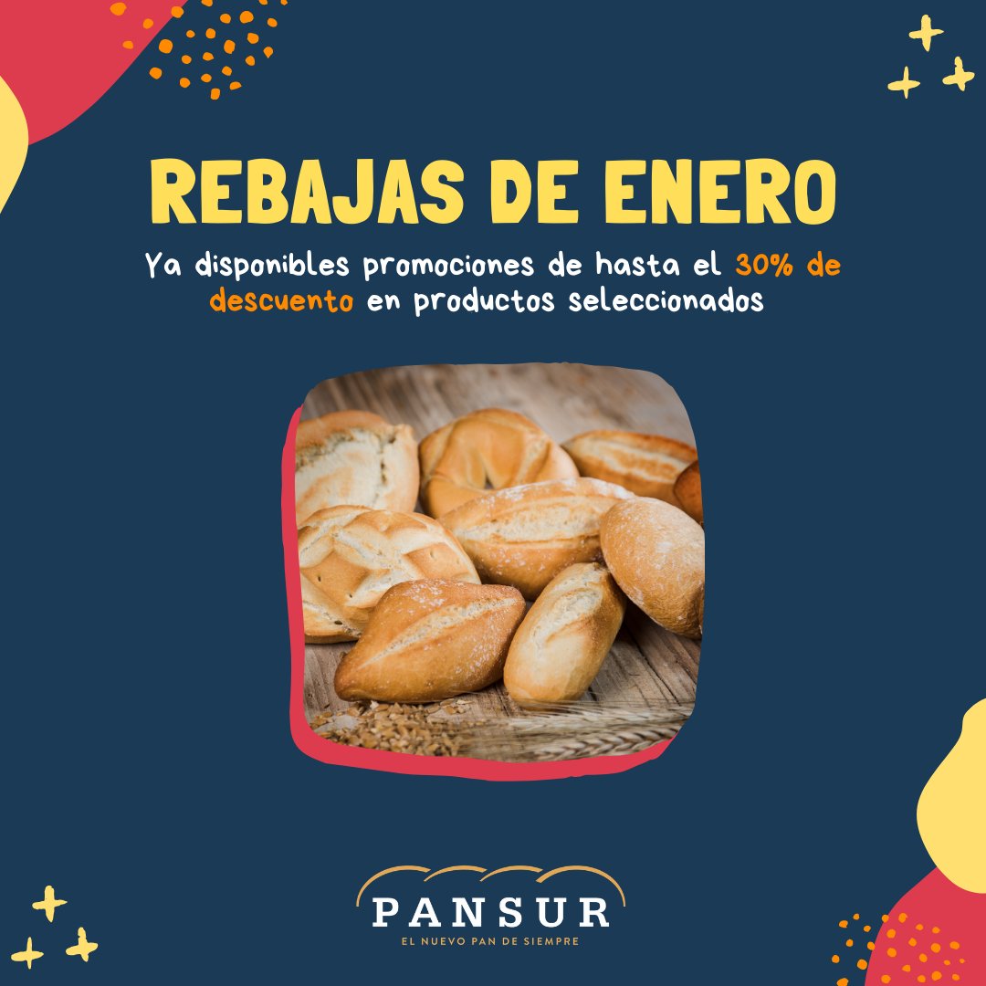 📢 ¡Han llegado las rebajas de enero a Pansur! 😋👏 Para más información, llámanos al 954 904 077 o contacta directamente con tu comercial. Oferta válida hasta el 24 de enero

#Pansur #RebajasDeEnero #Pan #Sevilla #Andalucía #España