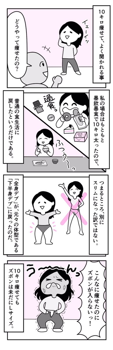30歳を過ぎてから10キロ痩せたけど今のところあまり良いことがない

https://t.co/guyaHIRxM7 