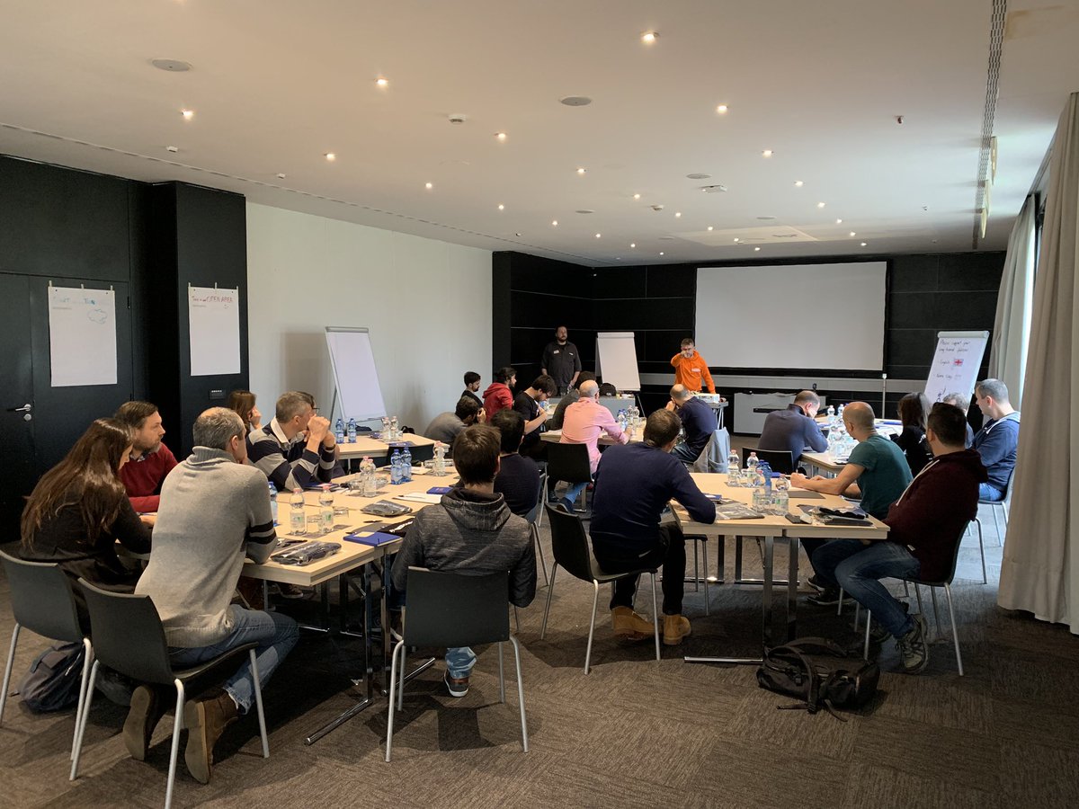 avanscoperta's tweet photo. As orange as it gets! 🔶 Our @ziobrando and a great bunch of awesome #Learners at our #RetreatDays in #Bologna!
Today we focus on #EventStorming (as you can see and guess 😂)!
Follow #RetreatDays to see the full story. 💪 #WeAreLearners https://t.co/NJv5N3bPUc