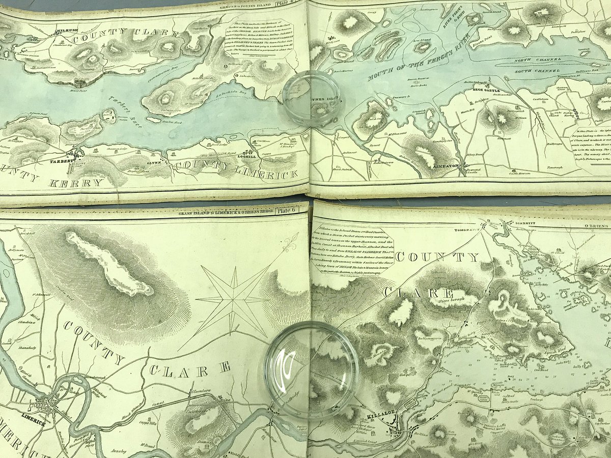 library_carlyr's tweet photo. Beautiful maps of Ireland which follow the River Shannon #ManGeogSoc #UoMMaps #RibbonMap #RiverMap #Cartography https://t.co/8kzLs9XU6W