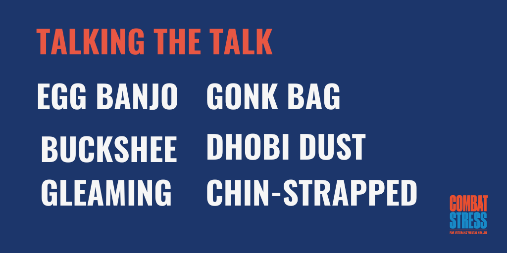 CombatStress's tweet photo. There’s almost a whole other language in the  British military – while some of it is formal, some of it is slang used in everyday conversation. Do you know all of the six below?
We would love to hear your favorite military phrases.
#Veterans https://t.co/s7p2PpDJKZ
