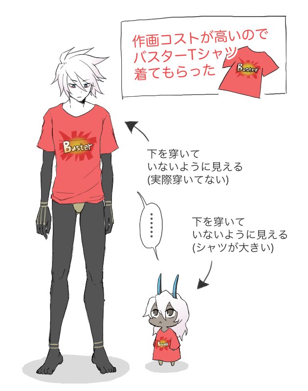 バスターTシャツを描いてみたかった 