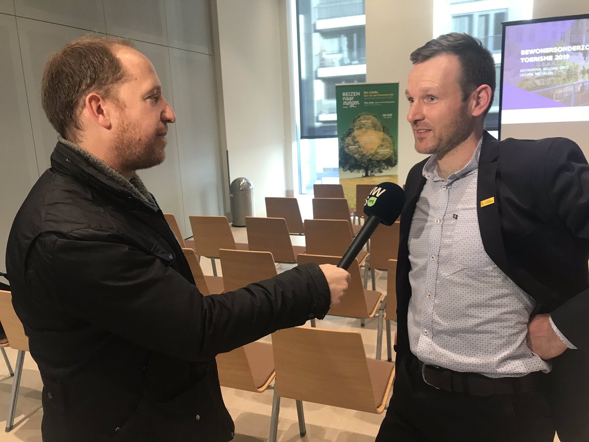 Veel persbelangstelling voor voorstelling resultaten bewonersonderzoek van <a href="/toerisme_vla/">Toerisme Vlaanderen</a> en de kunststeden. 75% van de bewoners staat positief tegenover toeristen. 19% is neutraal en amper 6% eerder negatief <a href="/Zu_Demir/">Zuhal Demir</a> <a href="/centNijs/">Vincent Nijs</a> <a href="/peter_de_wilde/">Peter De Wilde</a>
