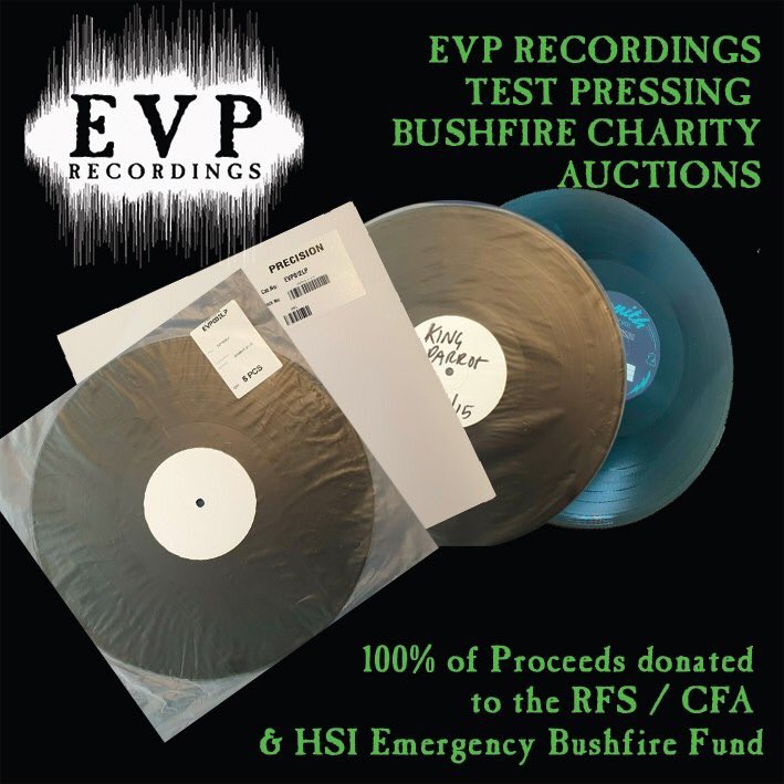 .<a href="/evp_recordings/">EVP Recordings</a> are auctioning off a test press of “Silence Evermore”. All proceeds will be donated to the NSW Rural Fire Service, the Country Fire Authority and Humane Society International Australia. ebay.com.au/itm/WREATH-SIL…